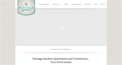 Desktop Screenshot of heritagegardensslc.com
