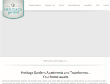 Tablet Screenshot of heritagegardensslc.com
